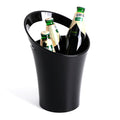 Transparent Anti-Fall Beer Bucket with Oblique Handle Plastic Ice Bucket for Parties Spot for Champagne Bar with Oblique Mouth