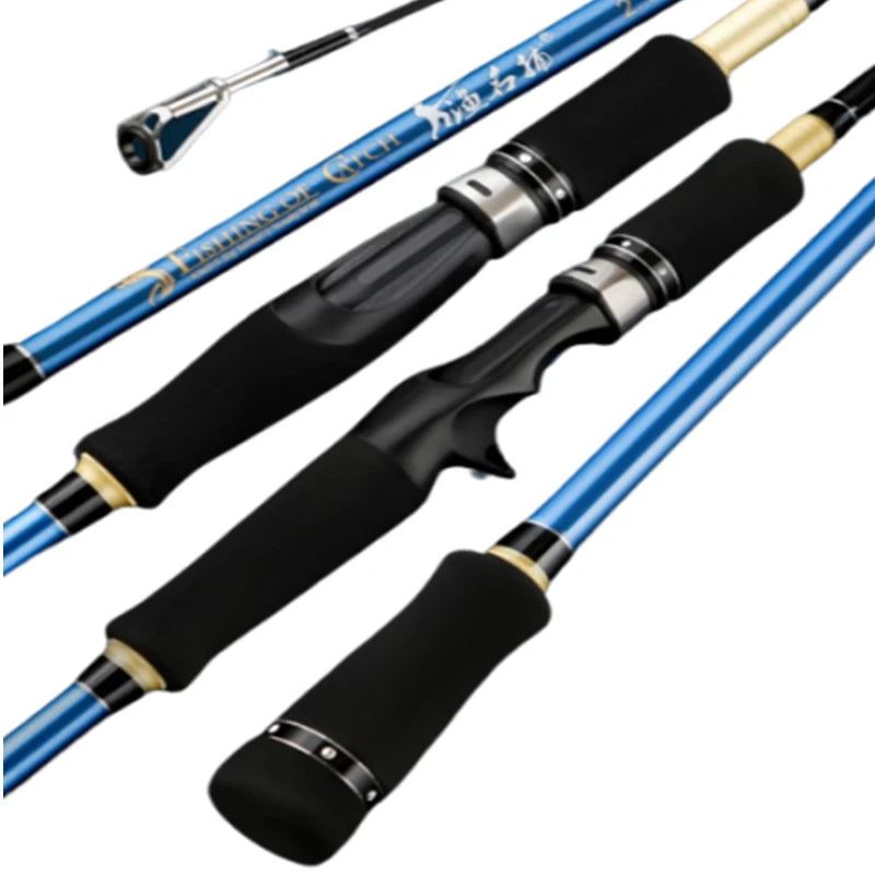 Long Casting Spinning Fishing Rods Saltwater 1.8m 2.1m 2.4m M ML Straight Handle Double Pole Optional