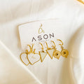 Ason 2023 Fashion Jewelry Gold Plated Stainless Steel Hoop Earrings Triangle White Shell Drop Hoop Earrings