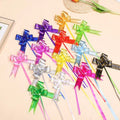 Handmade 30mm Medium Bow Flower Festival Christmas PP Plastic Gift Bag Colorful Ribbon Garland Party Streamer Confetti