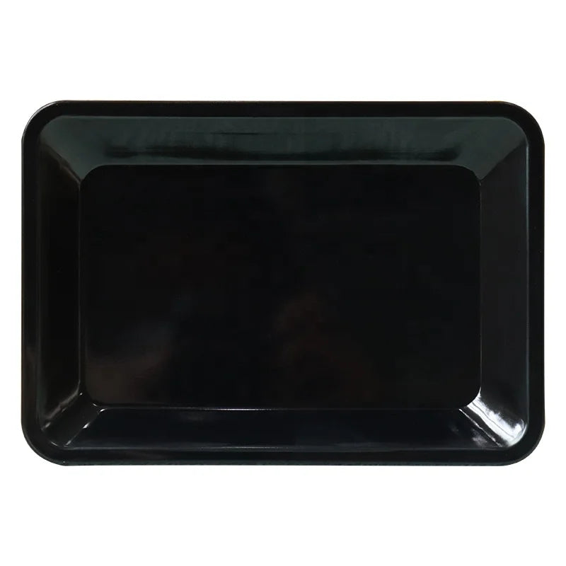 Custom Printed Black Metal Tin Rolling Tray with Magnetic Lid Tobacco Smoking OEM Custom Rolling Tray