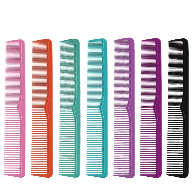 Wholesale Hot Selling Multi Color High Temperature Anti-Static Hairdressing Hair Straightening Plastic Comb Barber Comb