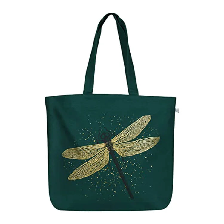 Low Price Selling Design Printed Zipper Reusable Durable Cotton Custom logo Bags Luxury Canvas Bags with Embroidery logo