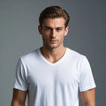 Customizable 100% Cotton Woven Men's Oversize White Solid Pattern Blank T-Shirt for Silk Screen Printing and Personalization