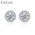 CZCITY Beautiful 925 Silver Moissanite Gra VVS Diamond Trendy Fancy Jewelry Earing for Girl S925 Earring