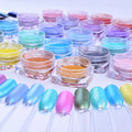 Mermaid Nail Powder Neon Aurora Chrome Powder Aurora Holographic Mirror Nail Pigment Chameleon Mermaid Nail Art Powder