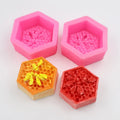 58 Original Design Honeycomb Shape 3D Silicone Sugar Paste Mould Bee Soap Silicone Mold Reused Soap Make Mold Hand Diy Soapmold