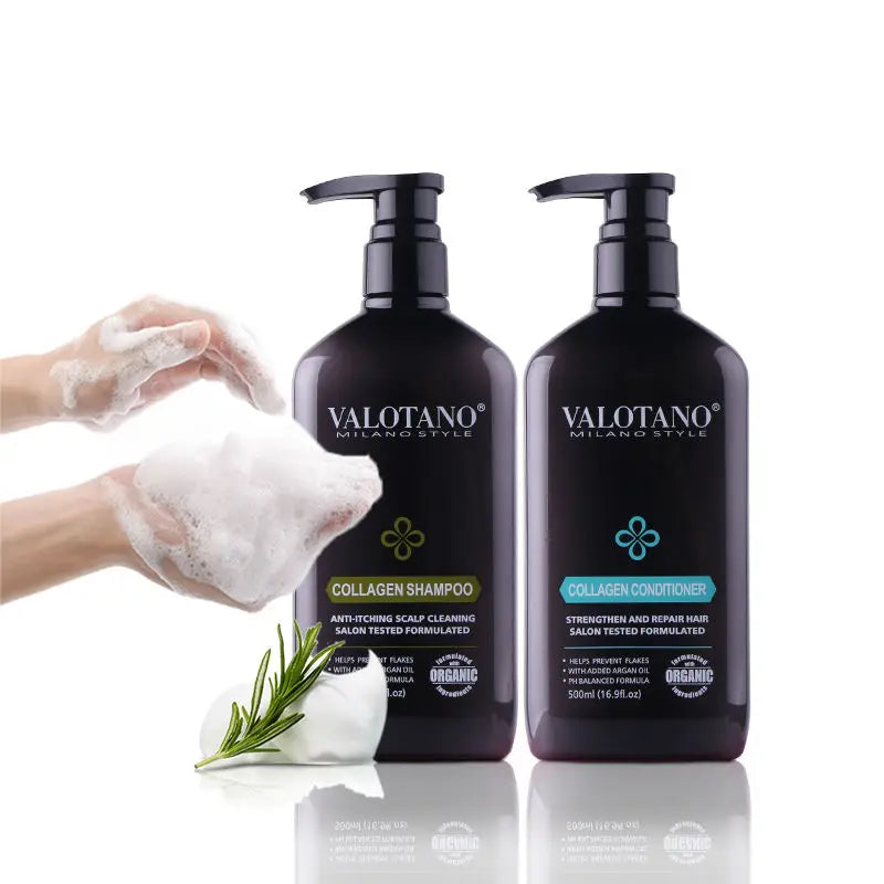 VALOTANO Wholesale Price and Perfect Quality Pure Natural Hair Shampoo and Conditioner Set 500ml