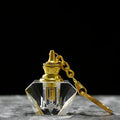 New Design 1ml Key Ring Crystal Essential Oil Perfume Bottle for Wedding Souvenir Guest Gift