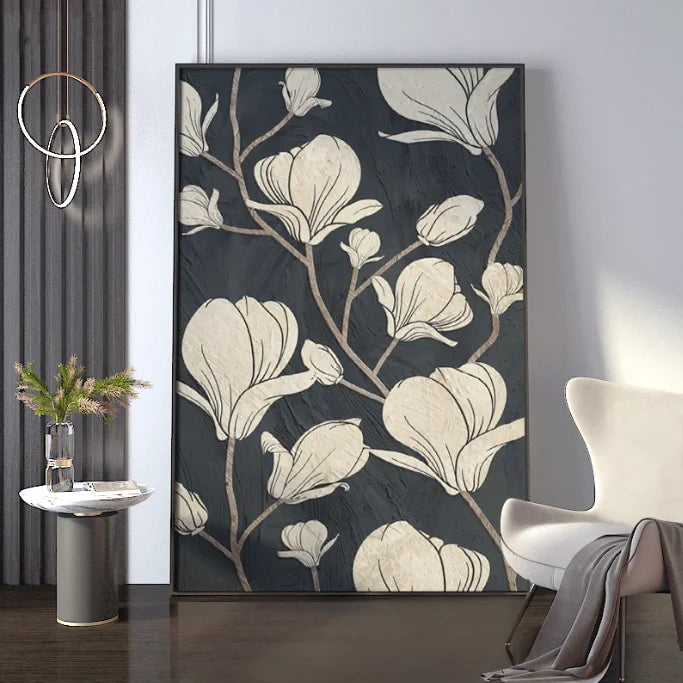 BIGIMAGE Factory Direct Sales Modern Luxury Style 3D Wall Art Green Plants Living Room Wall Decoration Custom Canvas Hanging
