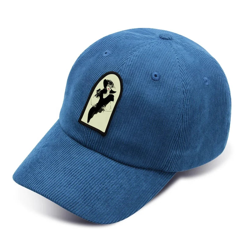 Factory Custom High Quality 6 Panel Patch Logo Corduroy Unstructured Dad Hats Adjustable Metal Buckle Baseball Caps