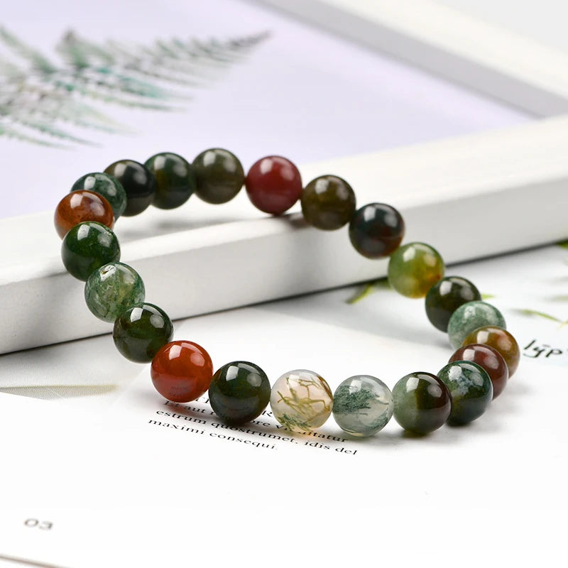 Wholesale Natural 8mm 7a Healing Crystal Fancy Jasper Jewelry Stone Fancy Jasper Round Beaded Bracelet