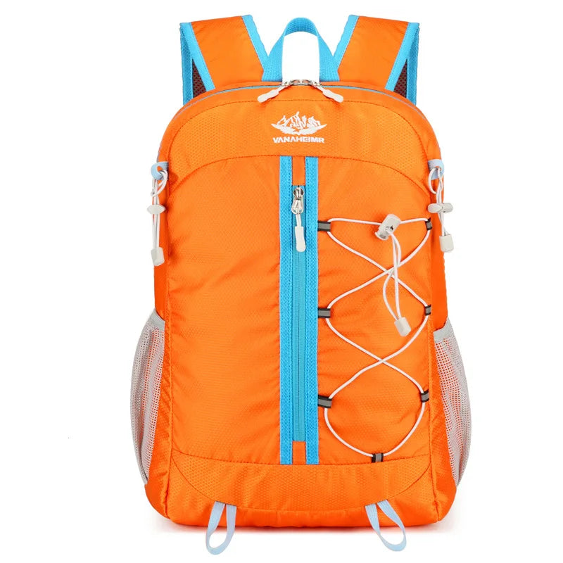 Lightweight Portable Men's and Women's Sports Backpack Waterproof with Large Capacity for Travel Hiking Polyester Lining