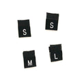 500pcs Garment Size Label Clothing Woven Tags Number Woven Size Labels