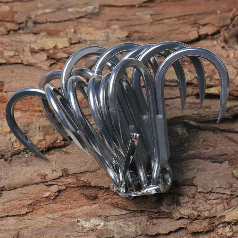 Freshwater Sea Water Tuna  Fishing Hooks Carbon Steel  Big Game Fishing Hooks Treble Fish Hook