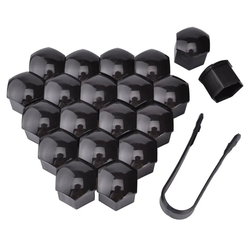 SDPSI 20pcs 17mm 19mm Plastic Wheel Nut Bolt Head Cover Cap Protective Exterior Decoration Rims Screws Plugs