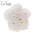 Aiji New Fashion Transparent Color Medium Butterfly Hair Clip Clamp Sweet Acetate Small Hair Claw for Women Girls 222597