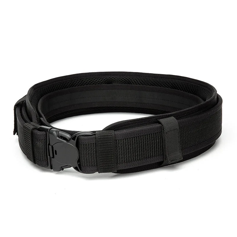 2025 Nylon Molle Waist Combat Belt Tactical Cummerbunds Wargame CS Equipment Universal Hunting Accessories