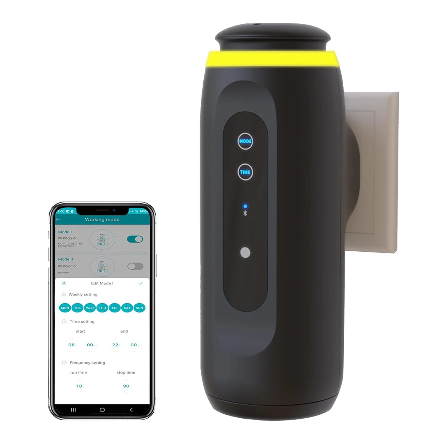 Smart Wall Plug Waterless Aroma Diffuser Electric App Control Fragrance Scent Machine Atomizing Essential Oil Diffuser Household