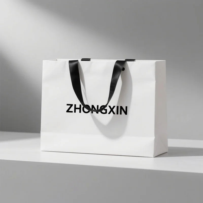 Custom Eco Luxury Brown Kraft Paper Cotton Packaging Handmade Personalized Gift Bag Clothing Food Shopping Eco-Friendly