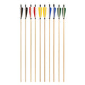 Archery 32 Inch Traditional Target Hunting Arrows Turkey Feather Wooden Arrow for Traditional Recurve Long Bow