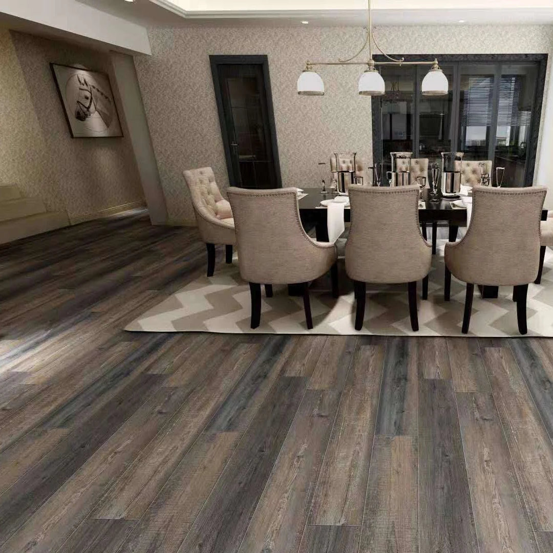 UV Coating Light Oak Colors Plain Marble LVT SPC Plastic Floor Tiles