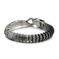 Luxury Hip Hop Titanium Steel Chain Link Snake Scale Mens Retro Stainless Steel Spirit Snake Unisex Bangle Men's Punk Jewelry
