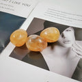 Huiying Wholesale Citrine Stone Yoni Eggs for Muscle Training Excellent Hand Polished for Vaginal Exercise Massager Crystal Cr