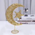 40CM Eid Hot Sale LED Wrought Iron Shape Lamp Stars and Moon Lamp Decoration Lamps for Home Room Decoration XJ0028-C