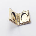 36x26mm Blank CUSTOM Stainless Steel Lasering Openable Book Shape Picture Photo Frame Locket Shape Pendant for Necklace Bracelet