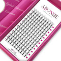 Abonnie Wholesale Heat Bonded 4D 5D 6D Premade Volume Fans Short Stem Pre Made Lash Extensions Customized Premade Lash Fans