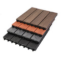 Saudi Arabia Popular Waterproof WPC Interlocking Outdoor Patio Deck Tiles Non-slip Composite Decking with European Design