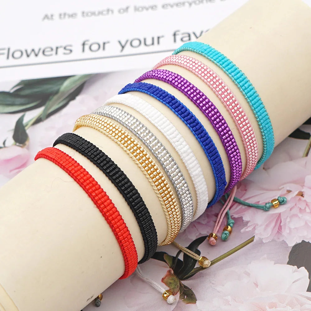 Go2boho Mexican Summer Colorful Beaded Bracelet Set Women Pulsera Jewelry Boho Handmade Friendship String Miyuki Beads Bracelets