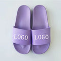 New 2024 Custom Brand Printed Slippers Comfortable Footwear Purple Slide New Designer Women Men Hard Wearing Fashion Sandals