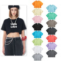 New Design Custom Logo T Shirt Cotton Girls' and Women's T-shirts in Bulk Blank t Shirts With Logo Custom Logo Printed