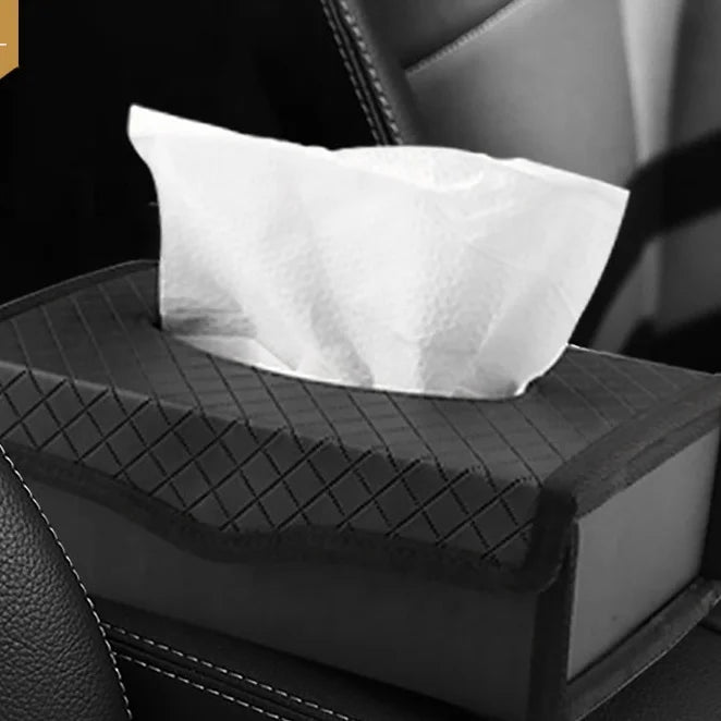 Anjuny Car Mask Holder with Tissue Box Sun Visor Napkin Holder and Refill Storage Solution