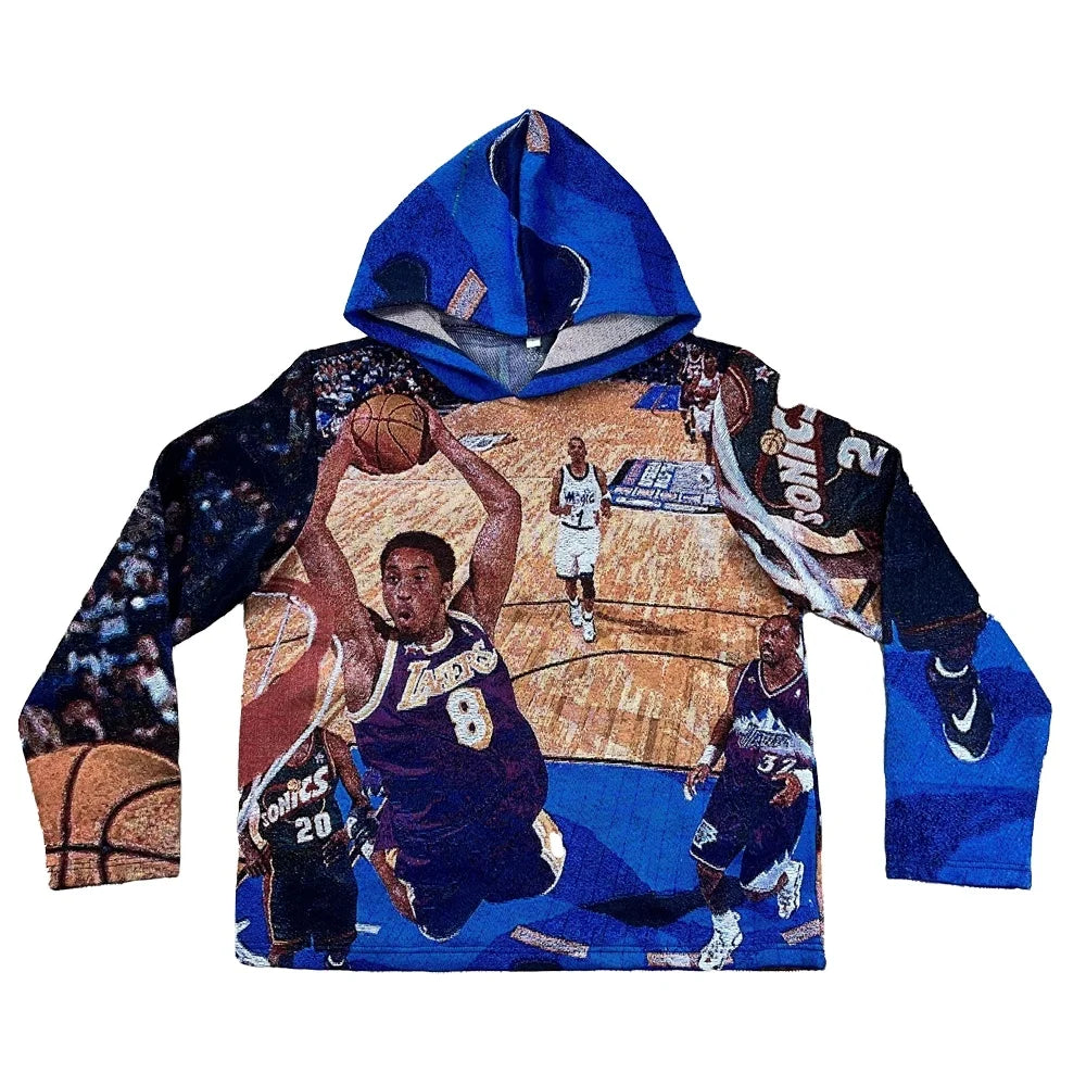 Custom Bryant Tapestry Hoodies Custom Man Plus Size Men's Hoodies Jacke Aus Wandteppich Tapestry Coats Jacquard Sweater