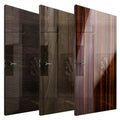 Italian High Gloss Bedroom Door Interior Luxury Flushed Solid Core Marine Plywood Door in Hpl Portes En Bois