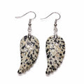 Diy Korean Designer Natural Stone Crystal Gemstone Drop Gold Hook Long Dangle Earring Jewelry Women
