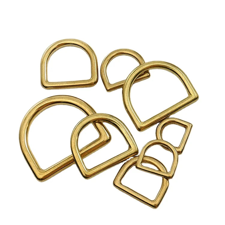 Wholesale Solid Brass D Ring Bag Hanger 13mm 15mm 20mm 25mm 30mm 38mm 45mm 50mm
