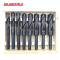 SUBORUI in Stock 118�� Standard Point 8PCS HSS M2 6542 Reduced Shank Twist Drill Bit Set for Wood Metal Drilling