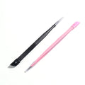 1pc 2-Head Straight Nail Tweezers Silicone Pressing 3D Sticker Rhinestones Water Picker Stainless Steel Metal Nails Tool