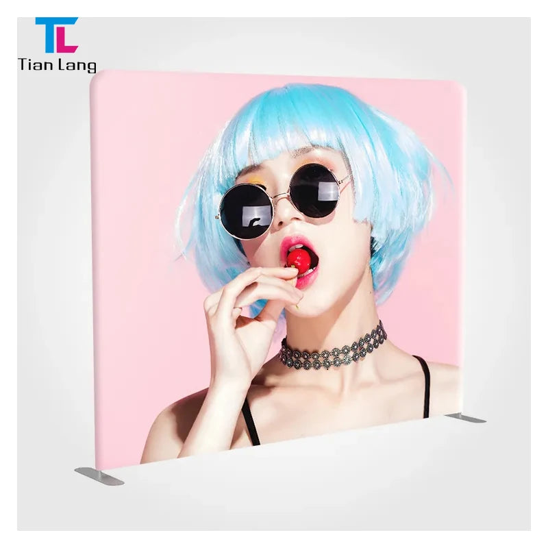 Tian Lang Custom Tension Fabric Display Stand with Back WallBackdrop Wholesale Trade Show Advertising Equipment