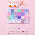 Wholesale 24 Grids Letter Beads with Heishi Polymer Clay Mixed Beads Kit Seed Beads Set for Jewelry Making