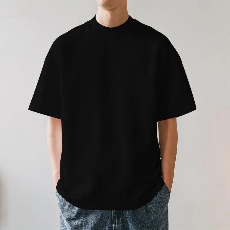 Custom Men's Tshirts Blank Streetwear High Quality T Shirts 100%cotton Heavyweight Oversized Crew Neck Tshirts for Men