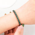 Customized Fine Jewelry Pave Black Gold Plated and Green Women Charm Tennis Mens 925 Sterling Silver Moissanite Bracelet
