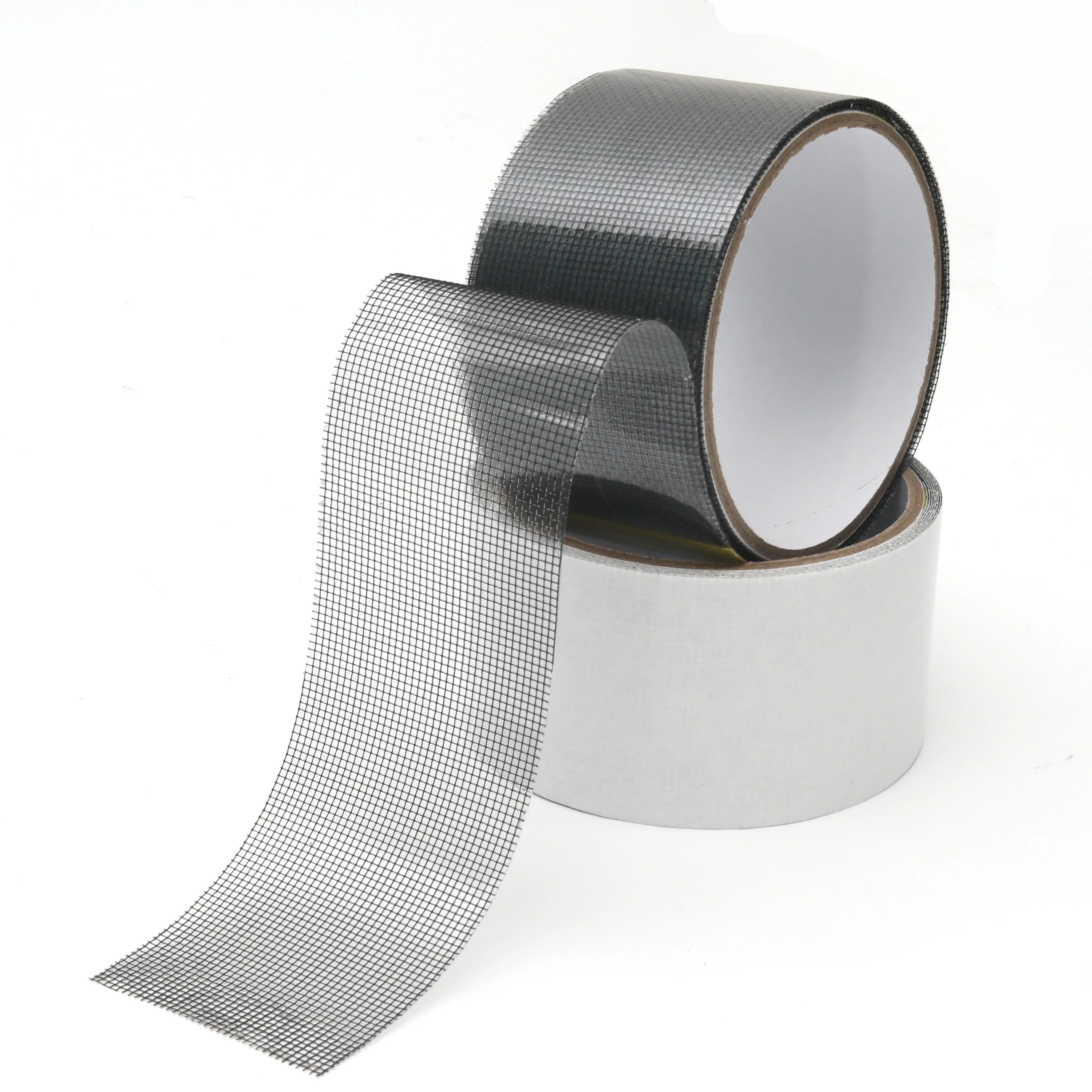 Black Window Screen Mosquito Net Repair Tape Self-adhesive Fiberglass Covered Mesh Hole  Window Screen Repair Tape for Household