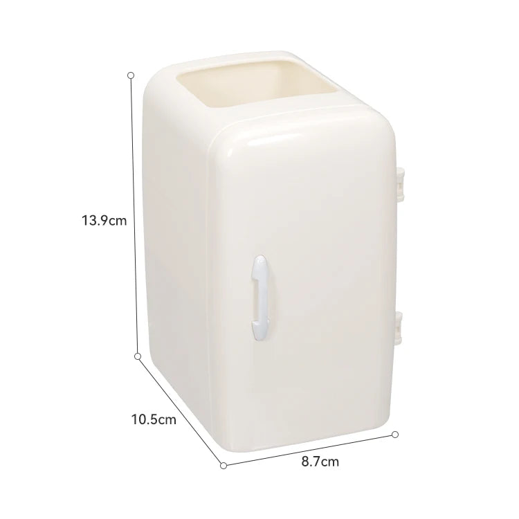 Factory Directly Unique Refrigerator Shape PS Plastic Desktop Storage Compartment Pen Holders Stationery Storage Box