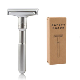 Safety razor Adjustable Shave Angle Double Edge Blade Metal Material Travel Manual Shaving Razor for Men Wet Shaving