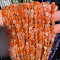 Wholesale 6*8mm Natural Stone Beads for Jewelry Making Irregularity Elliptic Type Loose Stone Beads for Jewelry Making